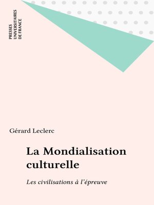 cover image of La Mondialisation culturelle